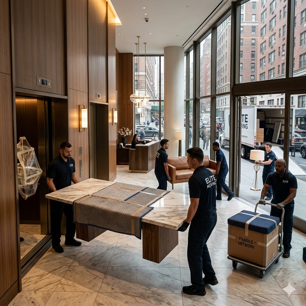 luxury apartment moving