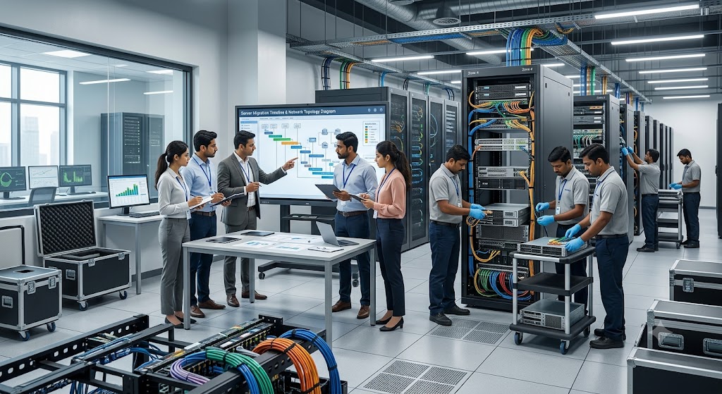 IT professionals planning the relocation of servers, network equipment, and enterprise technology infrastructure for a business move.
